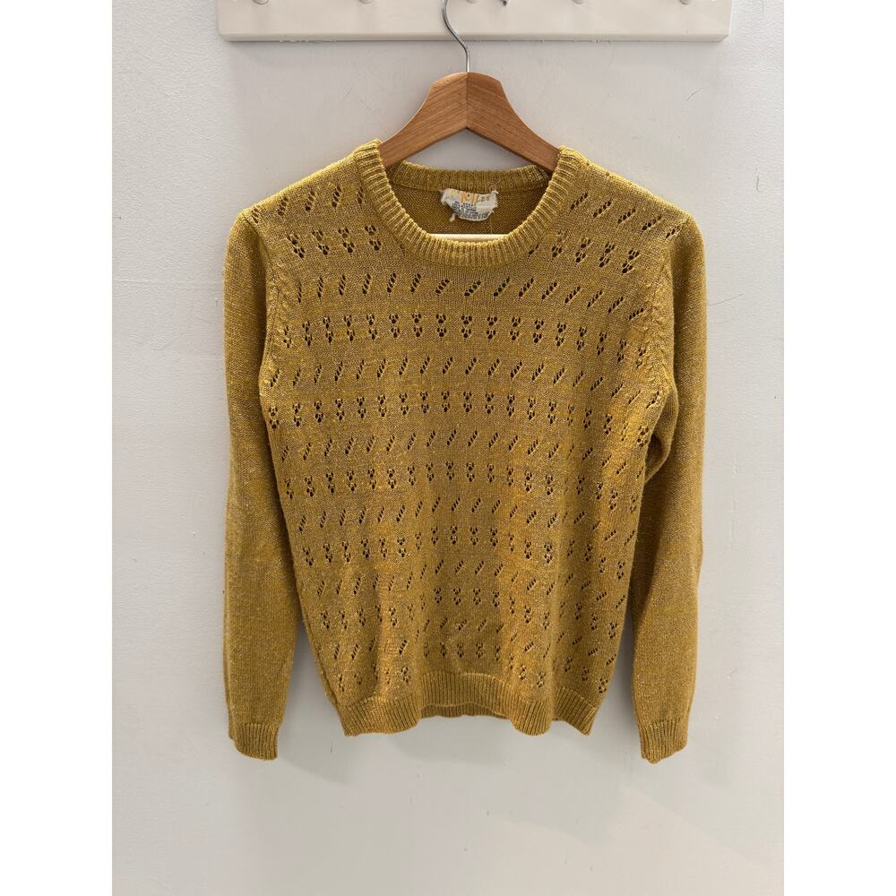 70s Gyn Tot Les Gold Sweater size S‎ - Picture 8 of 8